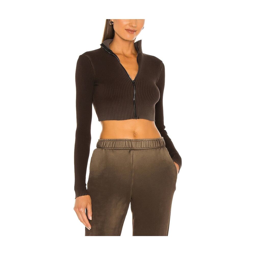 Cotton Citizen x Revolve 'The Ibiza' Brown Turtleneck Top Size M